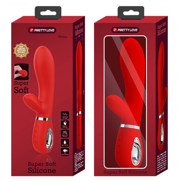 PRETTY LOVE - Thomas Wand Vibrator (Chargeable - Red)